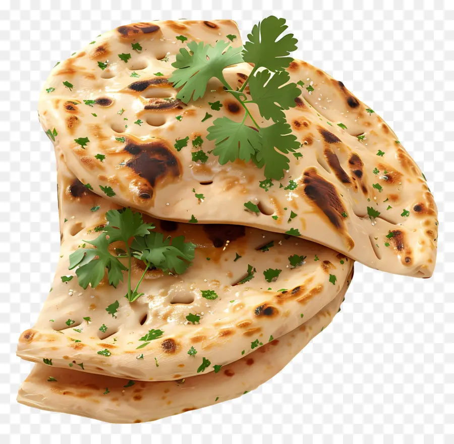 Pão Naan，Pão Sírio Com Ervas PNG