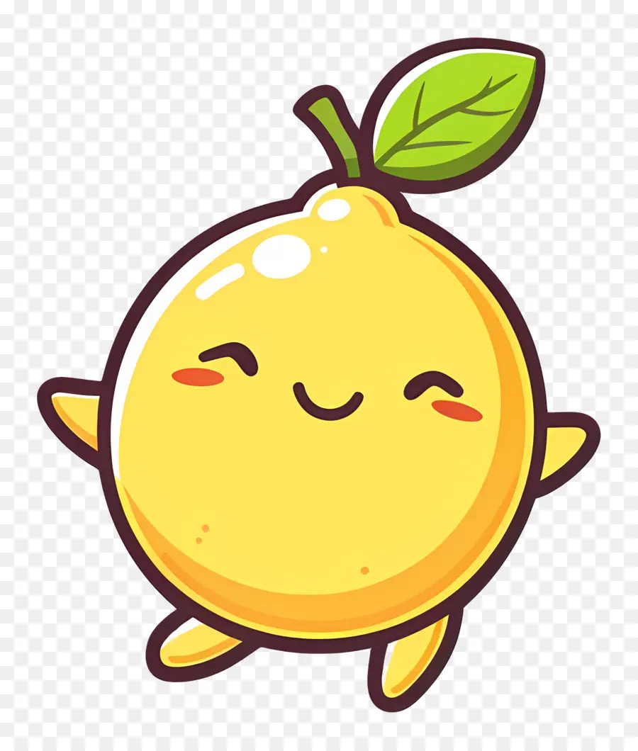 Limão Kawaii，Laranja Feliz PNG