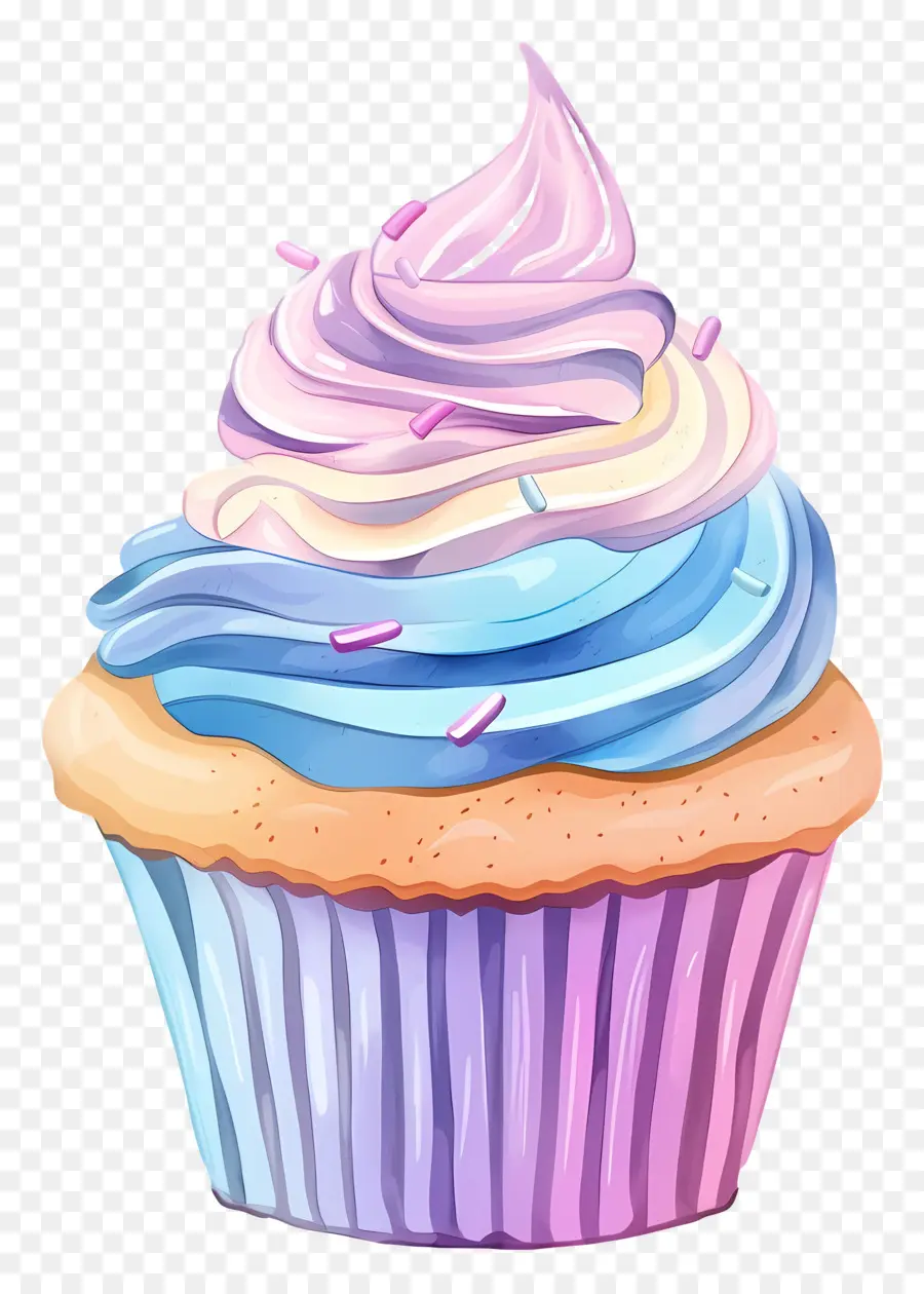 Bolinho Fofo，Cupcake Com Cereja PNG