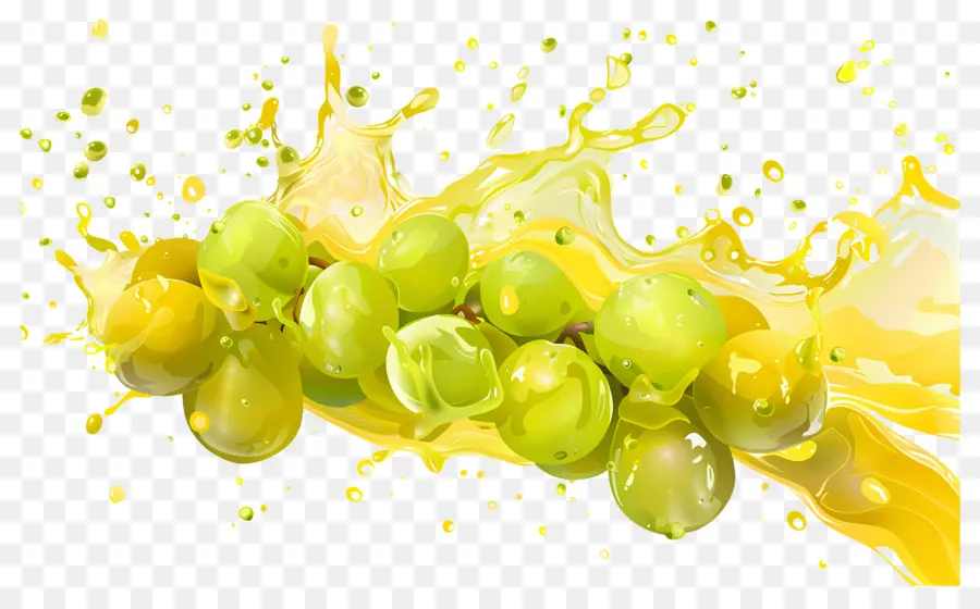 Respingo De Uvas，Uvas Verdes PNG