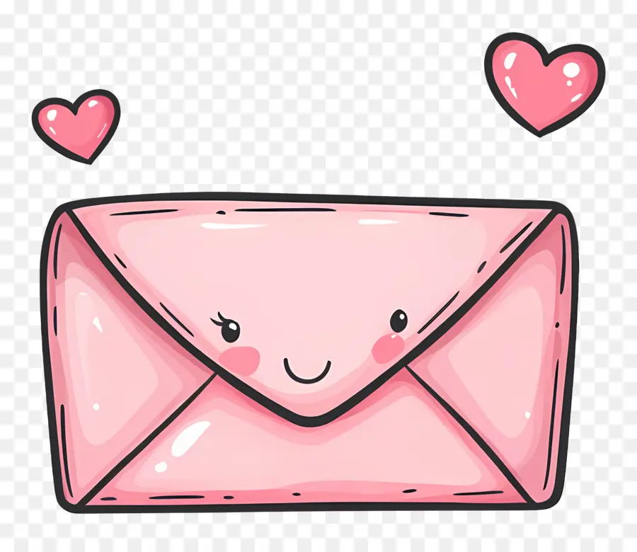 Correio De Amor，Envelope Sorridente PNG