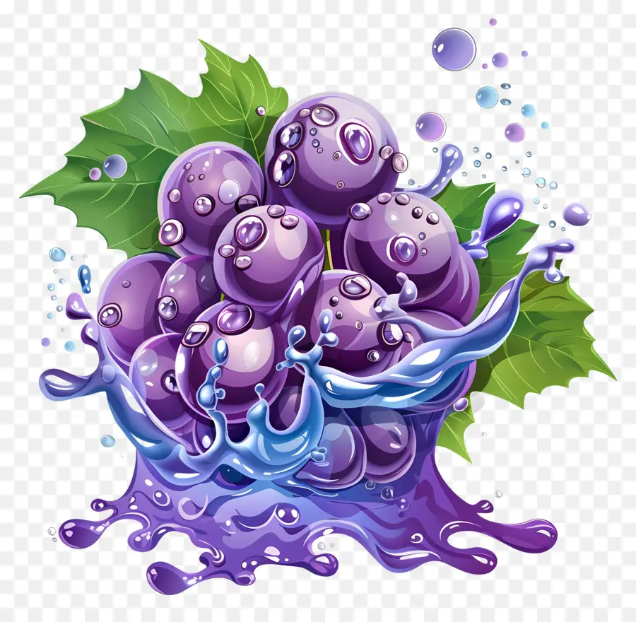 Respingo De Uvas，Uvas Com Respingo PNG