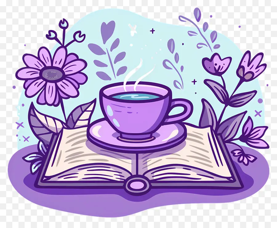 Livro E Café，Leitura PNG