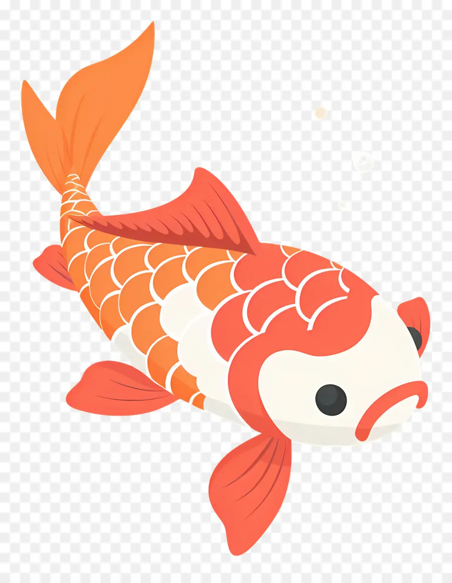 Peixe Koi，Peixe Fofo De Desenho Animado PNG