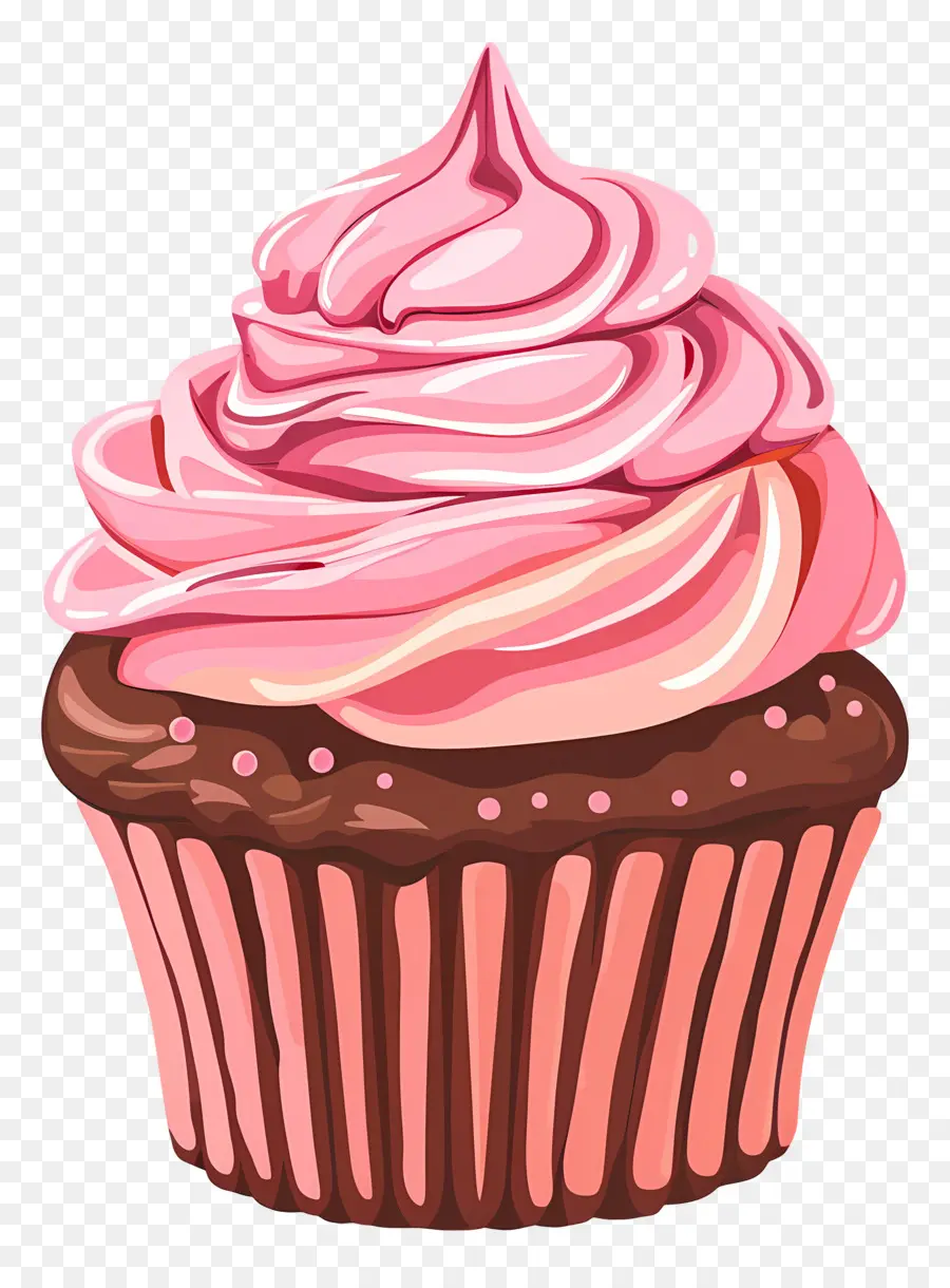 Bolinho Fofo，Cupcake Com Cereja PNG