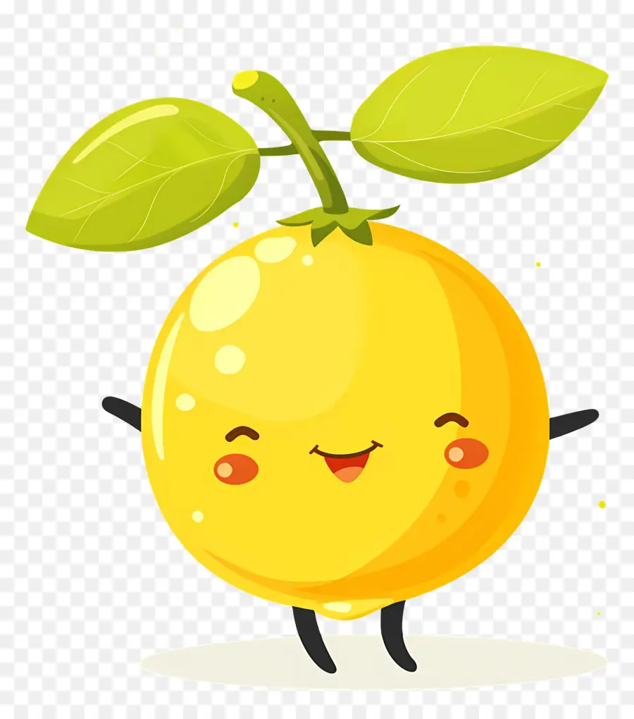 Limão Kawaii，Laranja Feliz PNG