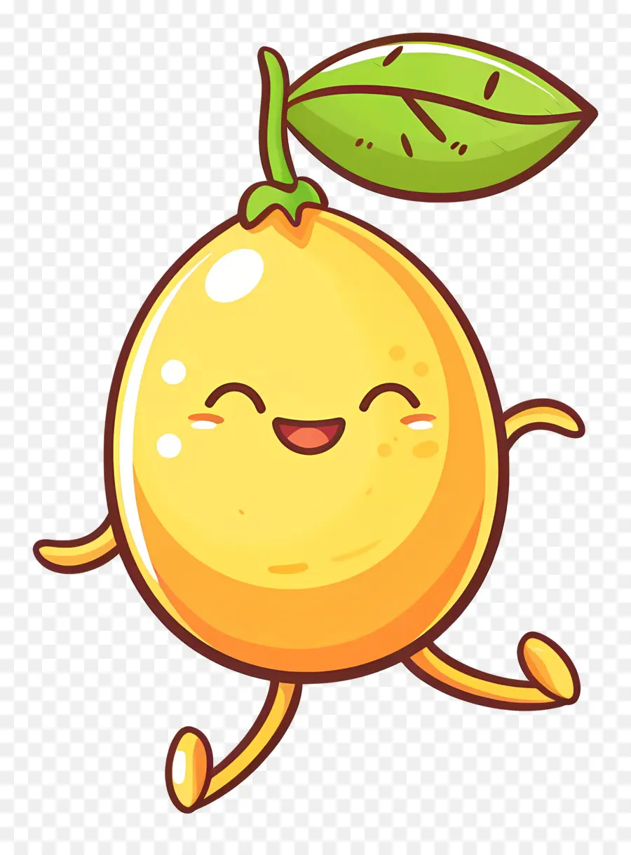 Limão Kawaii，Limão Amarelo PNG