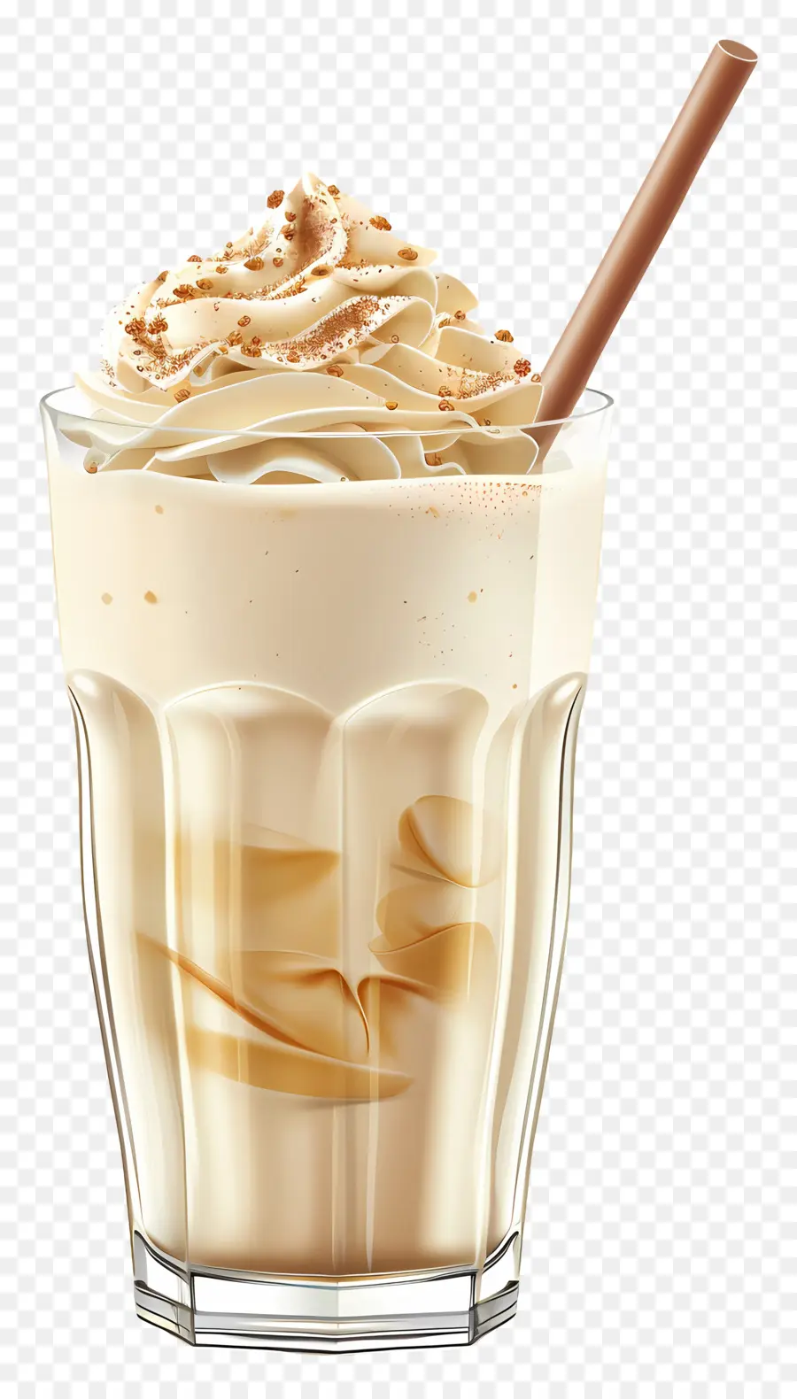 Milk Shake，Café Gelado Com Creme PNG