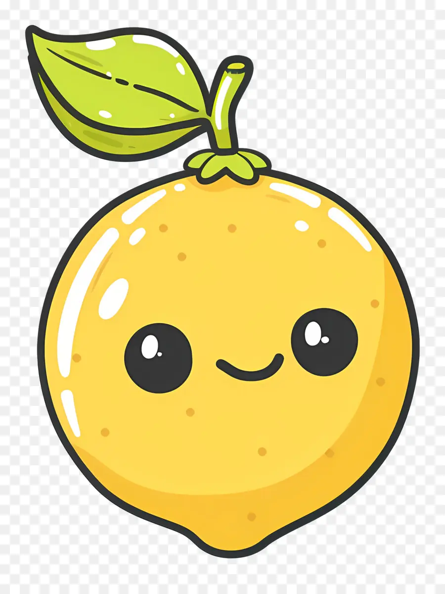 Limão Kawaii，Laranja Feliz PNG