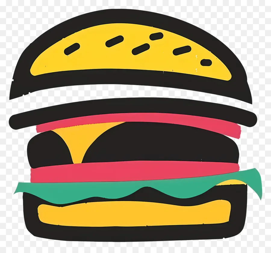 Logotipo Do Hambúrguer，Hambúrguer Simples PNG