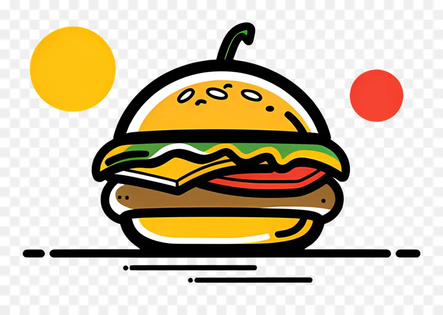 Logotipo Do Hambúrguer，Hambúrguer De Desenho Animado PNG