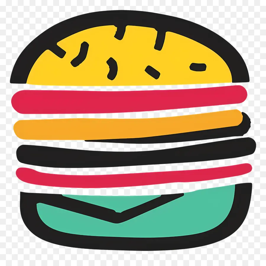 Logotipo Do Hambúrguer，Hambúrguer Estilizado PNG