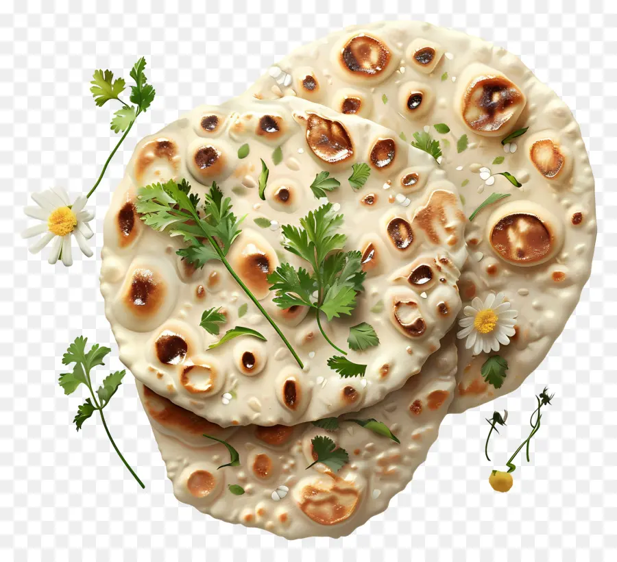 Pão Naan，Coentro PNG