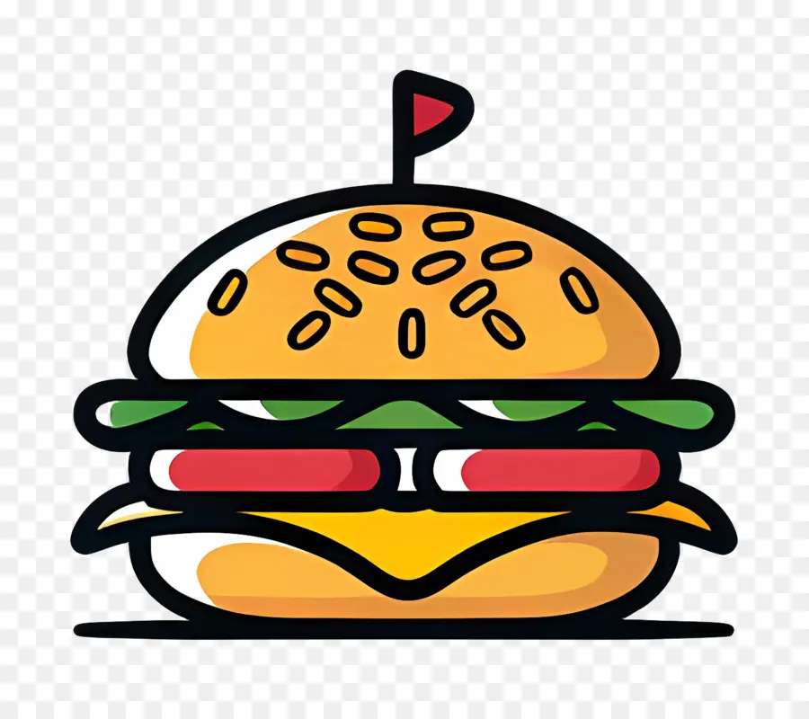 Logotipo Do Hambúrguer，Hambúrguer Simples PNG