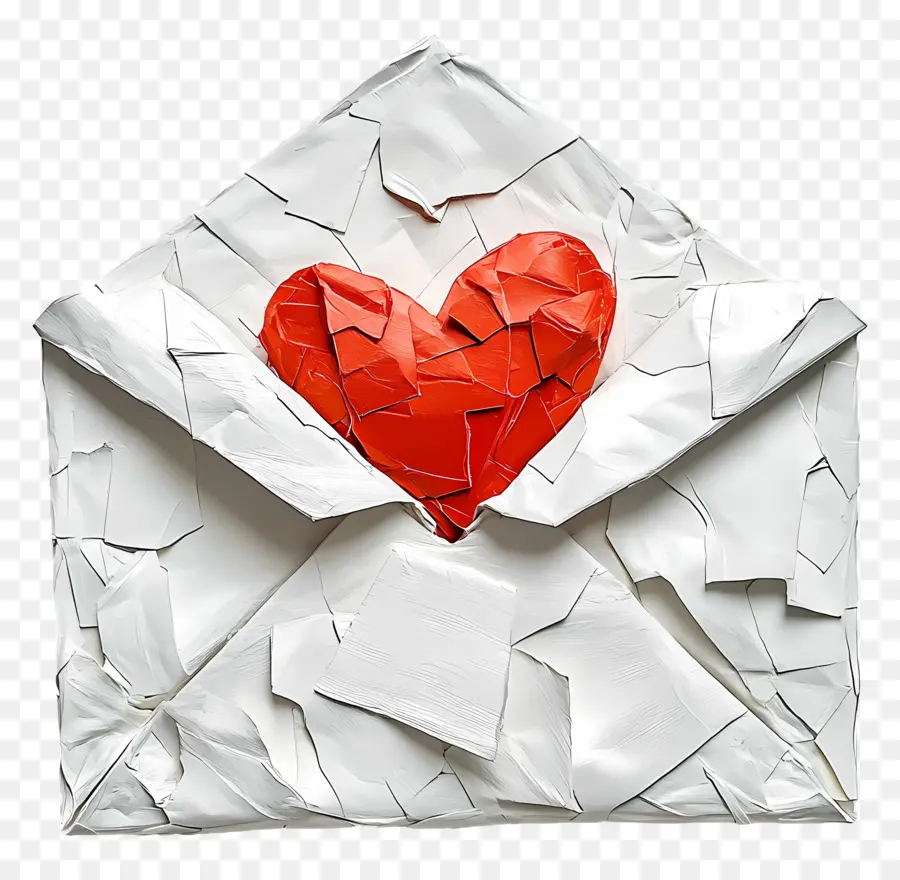 Correio De Amor，Envelope Rachado PNG