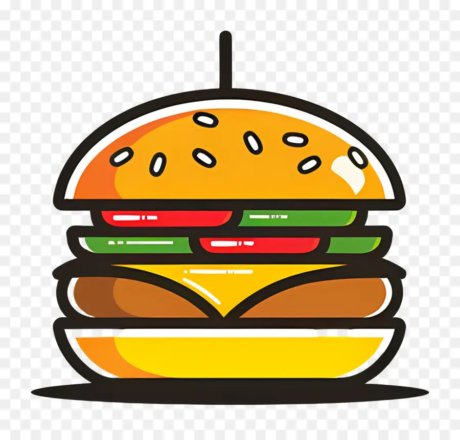 Logotipo Do Hambúrguer，Hambúrguer Simples PNG