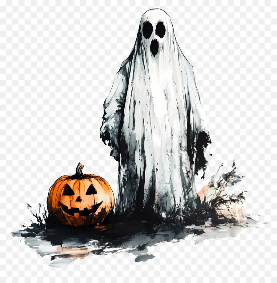 Abóbora Fantasma，Fantasma Com Abóbora PNG