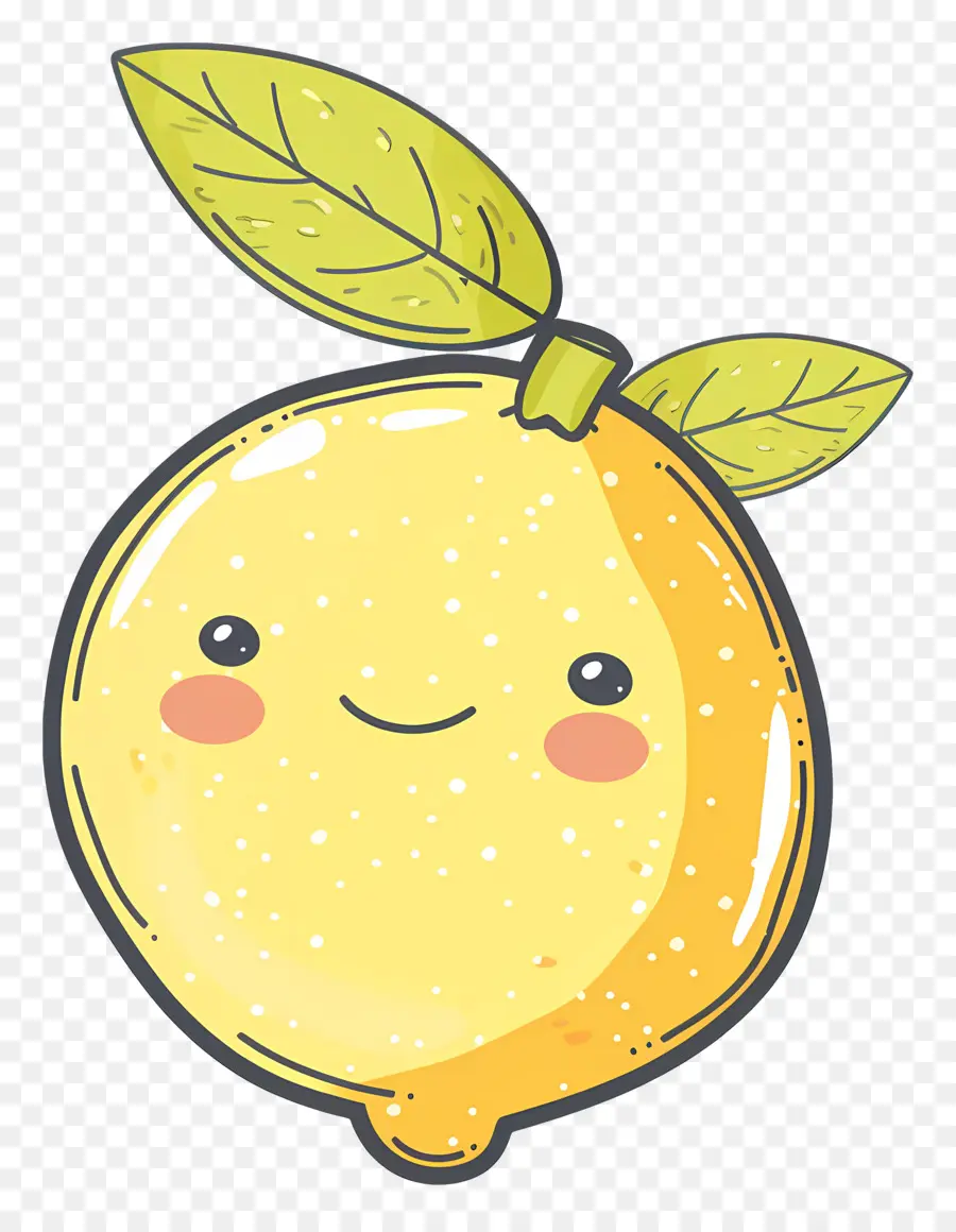 Limão Kawaii，Laranja Feliz PNG