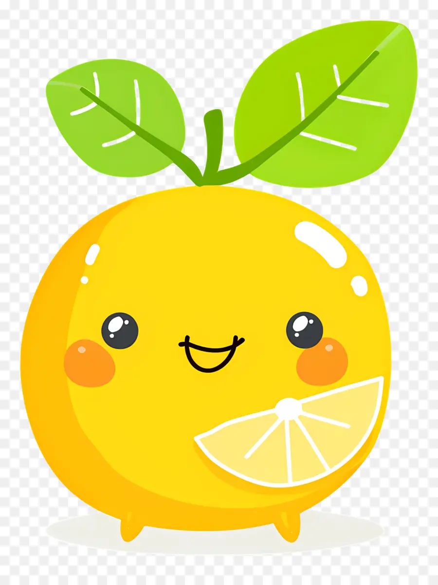 Limão Kawaii，Laranja Feliz PNG