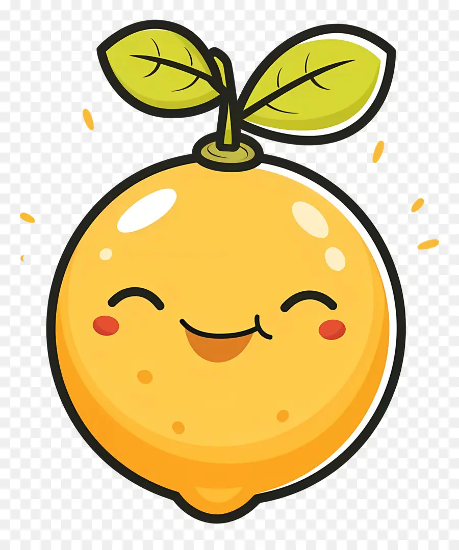 Limão Kawaii，Laranja Feliz PNG