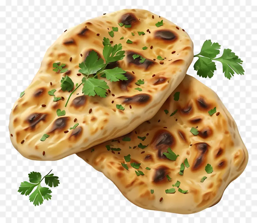 Pão Naan，Pão Achatado PNG