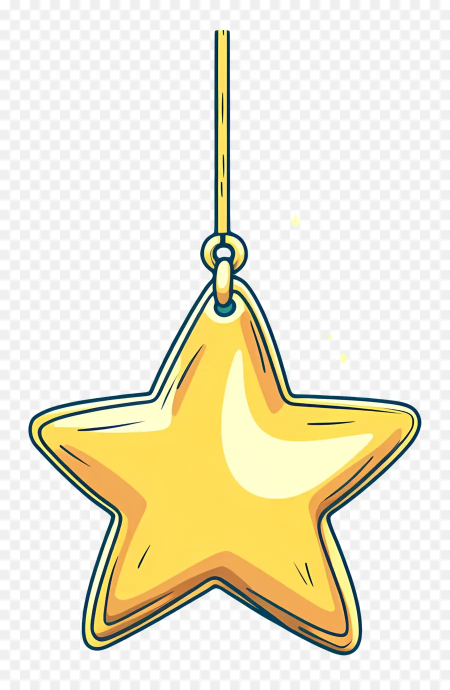 Estrela De Natal，Ornamento De Estrela Simples PNG