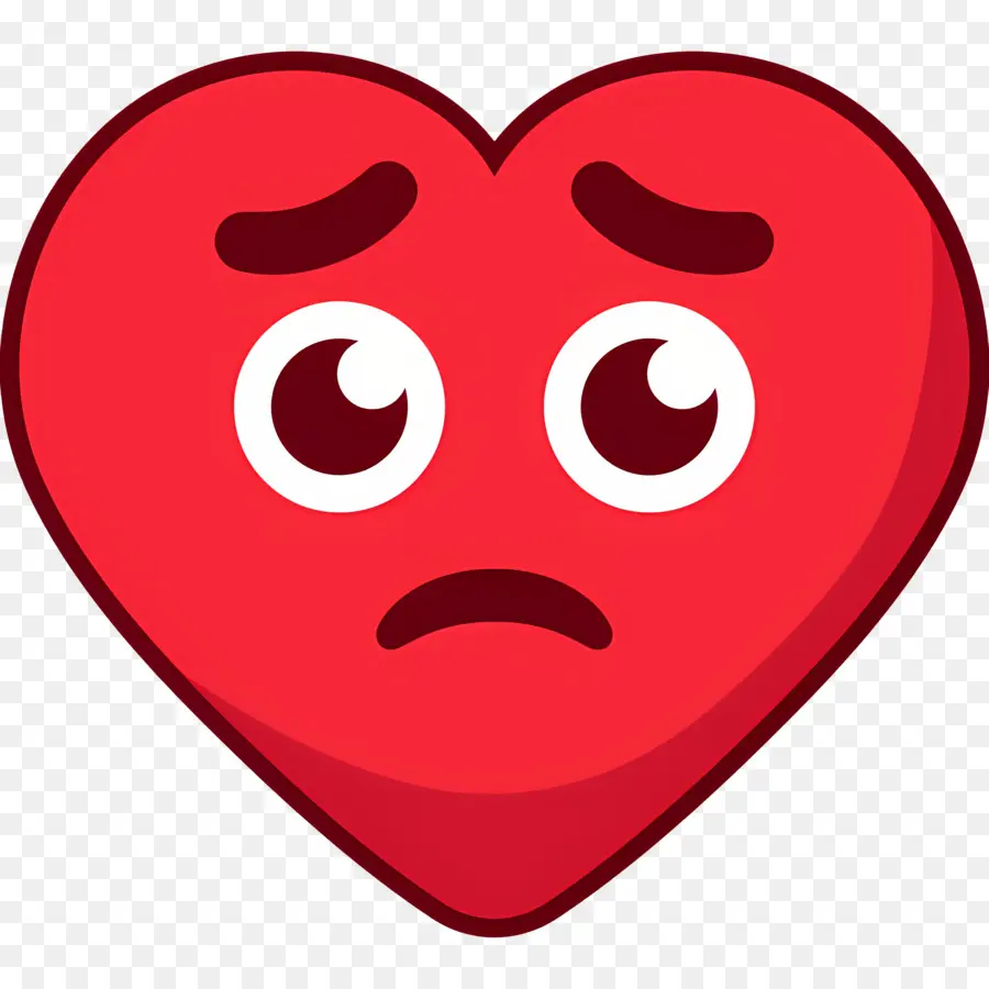 Emoji De Coração，Coração Triste PNG