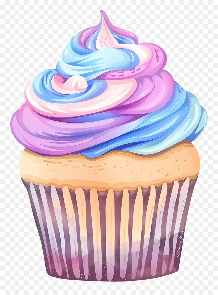 Bolinho Fofo，Cupcake Com Cereja PNG