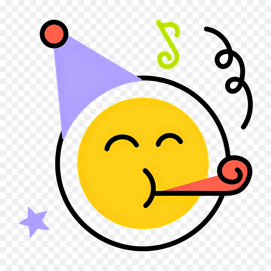 Emoji De Aniversário，Emoji De Festa PNG