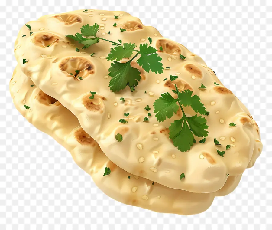 Pão Naan，Pão Sírio Com Ervas PNG