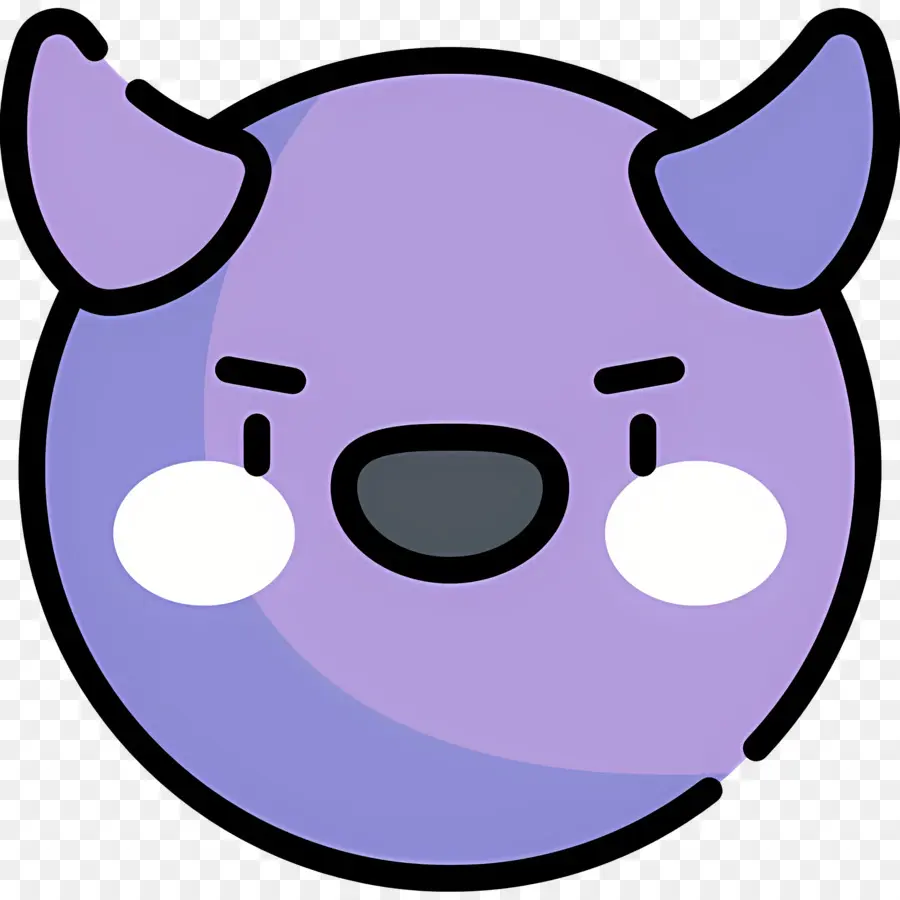 Diabo Emoji，Diabo Roxo PNG