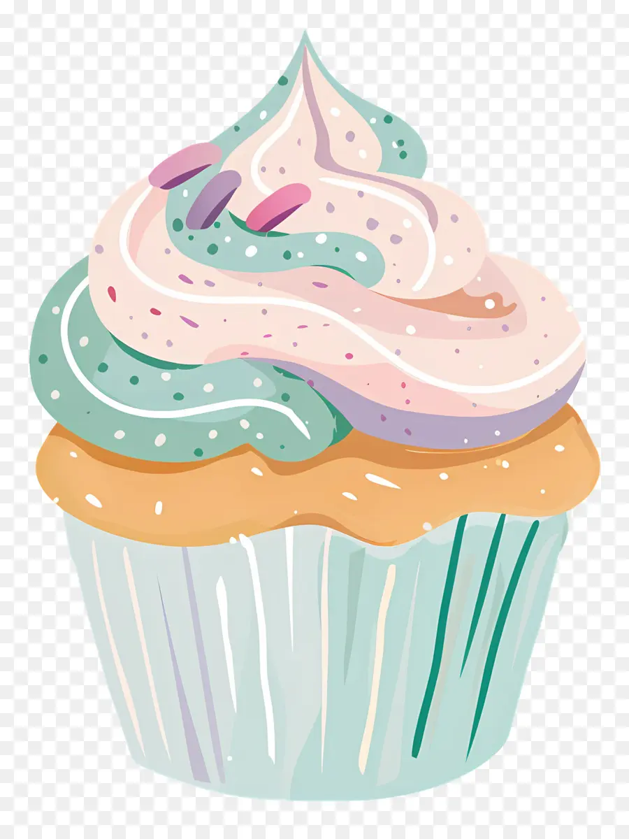 Bolinho Fofo，Cupcake Com Cereja PNG