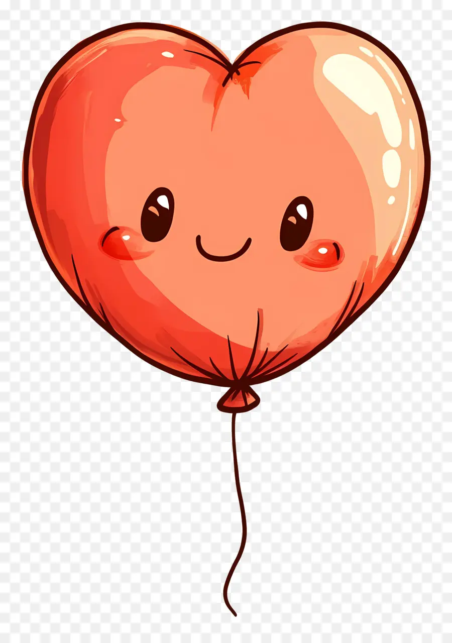 Balão De Amor，Balão De Coração Fofo PNG