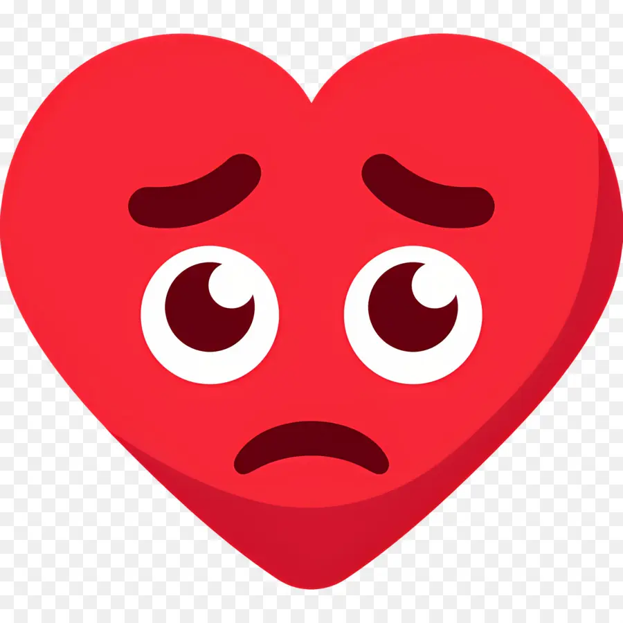 Emoji De Coração，Coração Triste PNG