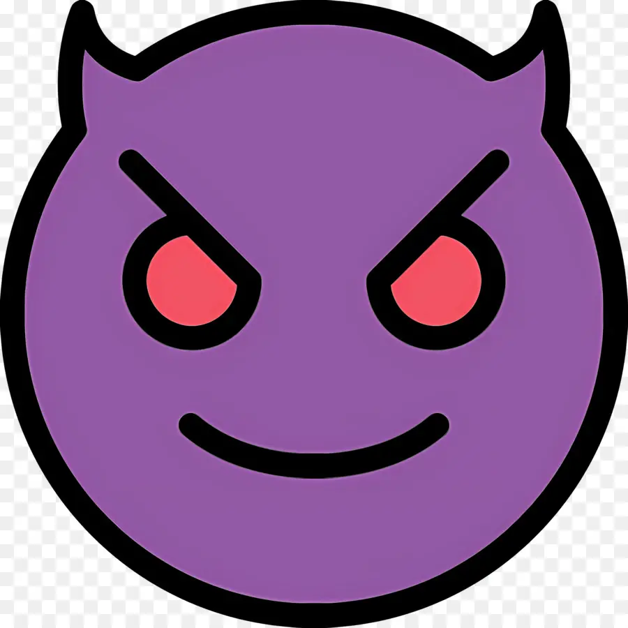 Diabo Emoji，Emoji De Diabo Roxo PNG