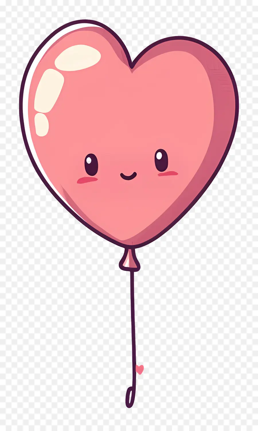 Balão De Amor，Balão De Coração Fofo PNG