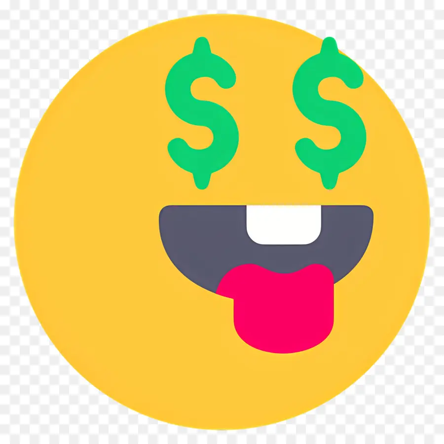 Dinheiro Emoji，Emoji De Olhos De Dólar PNG