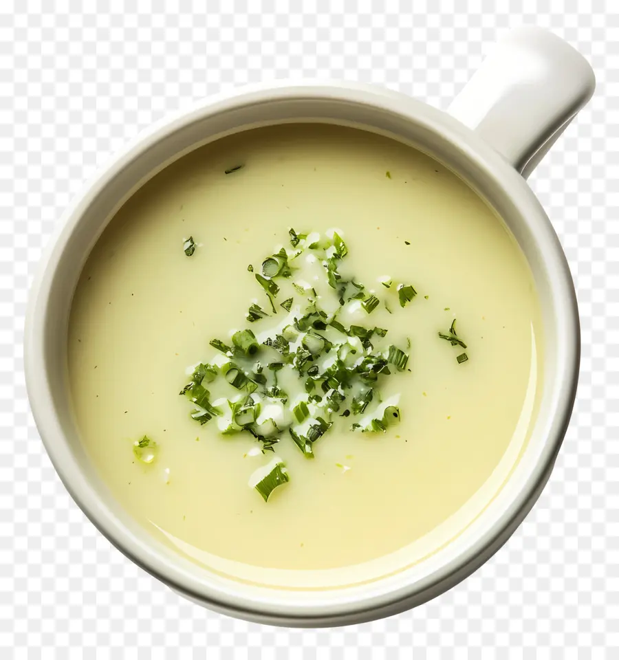 Vichyssoise，Sopa Com Cebolinha PNG