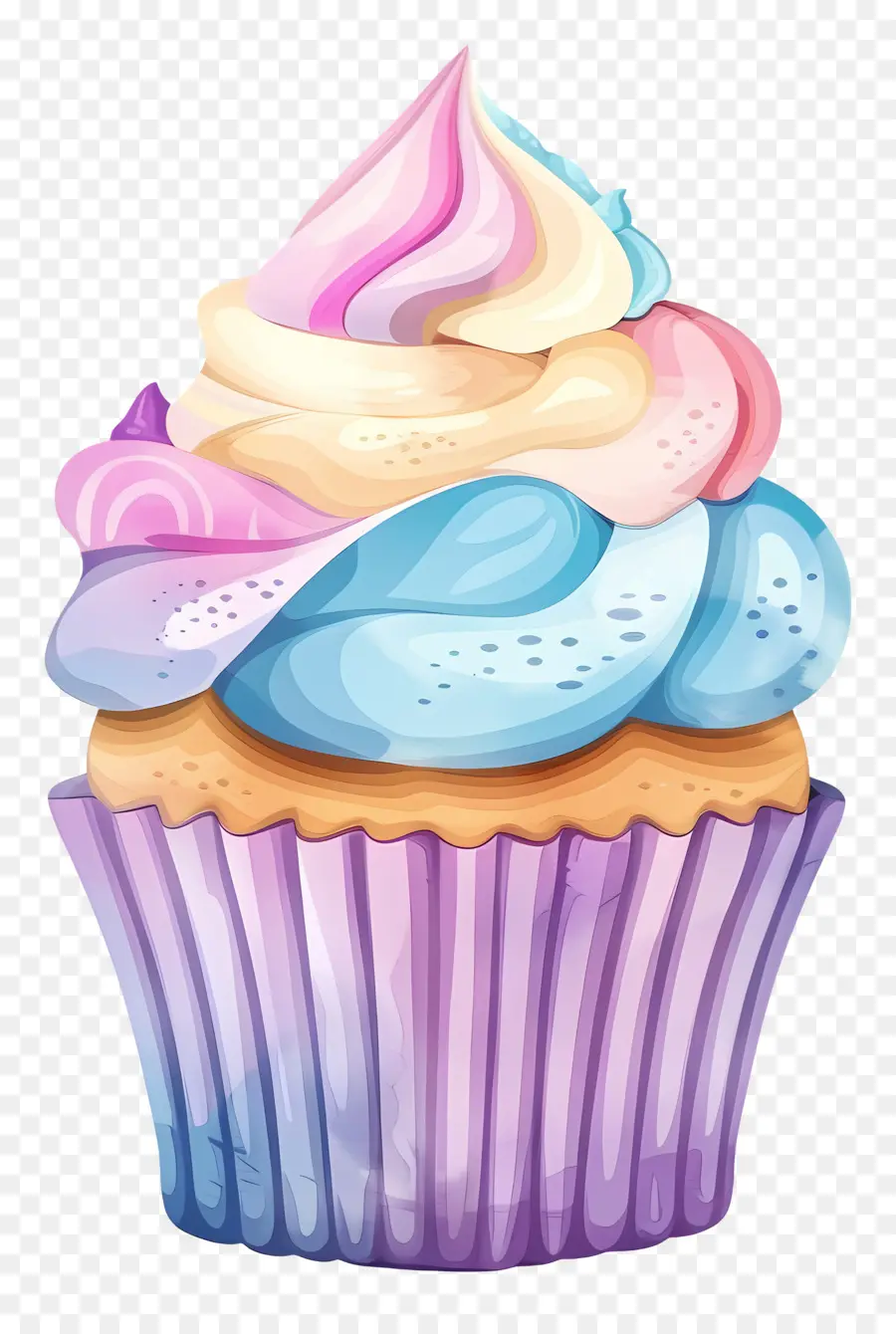 Bolinho Fofo，Cupcake Com Cereja PNG