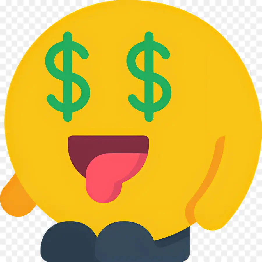 Dinheiro Emoji，Emoji De Olhos De Dólar PNG