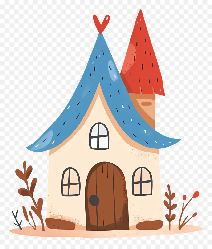 Casa Fofa，Casa Fofa De Doodle PNG