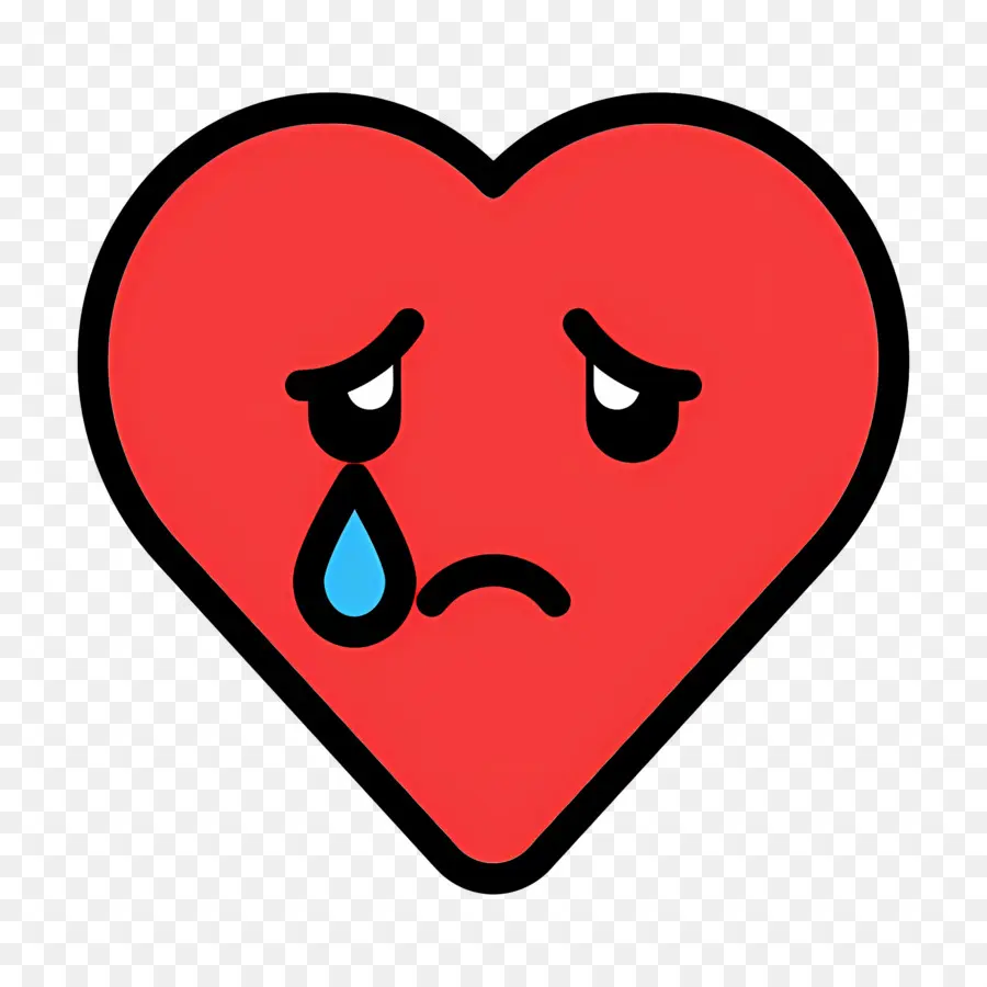 Emoji De Coração，Coração Triste PNG