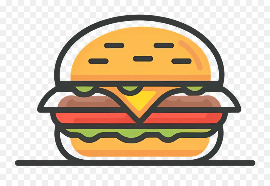 Logotipo Do Hambúrguer，Hambúrguer Simples PNG