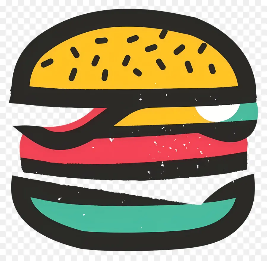 Logotipo Do Hambúrguer，Hambúrguer Estilizado PNG