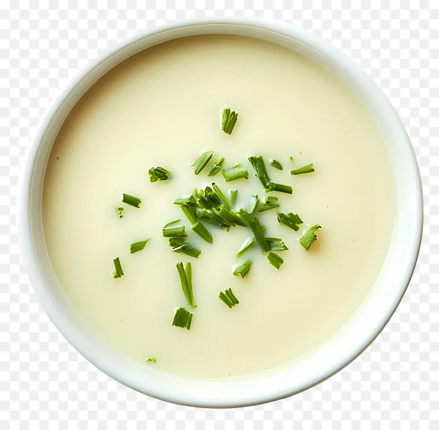 Vichyssoise，Sopa Com Cebolinha PNG