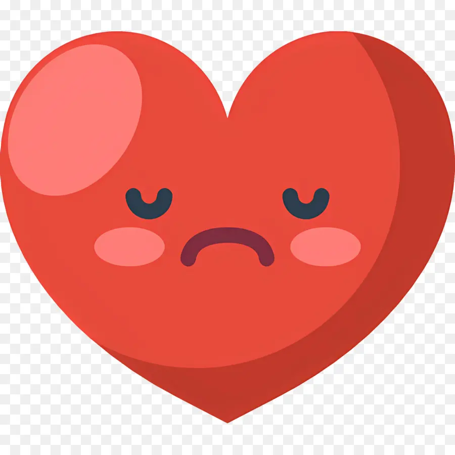 Emoji De Coração，Coração Triste PNG