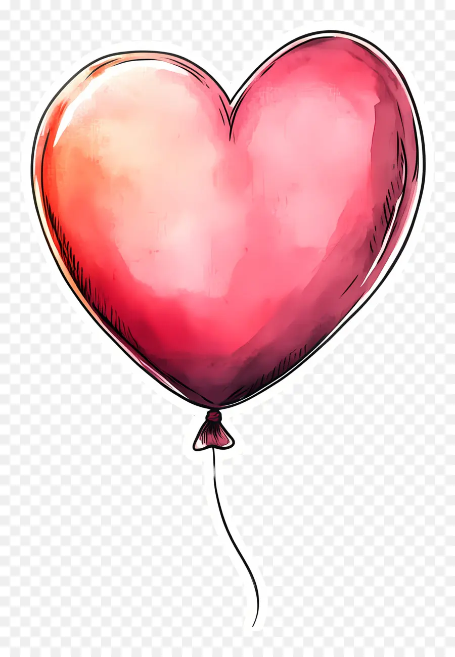 Balão De Amor，Balão Coração Arco Íris PNG