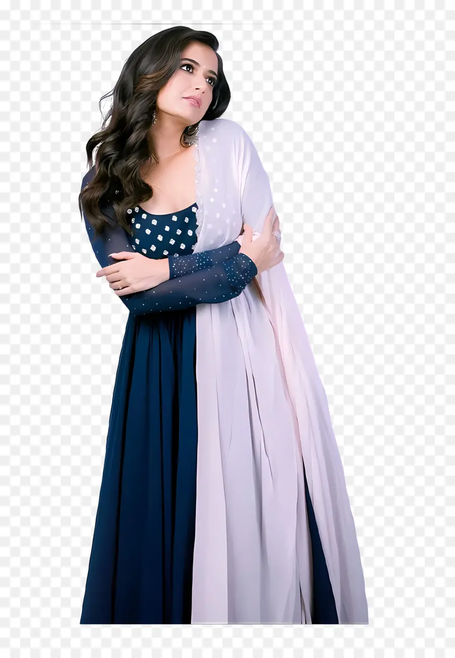 Ashika Ranganath，Mulher De Vestido PNG