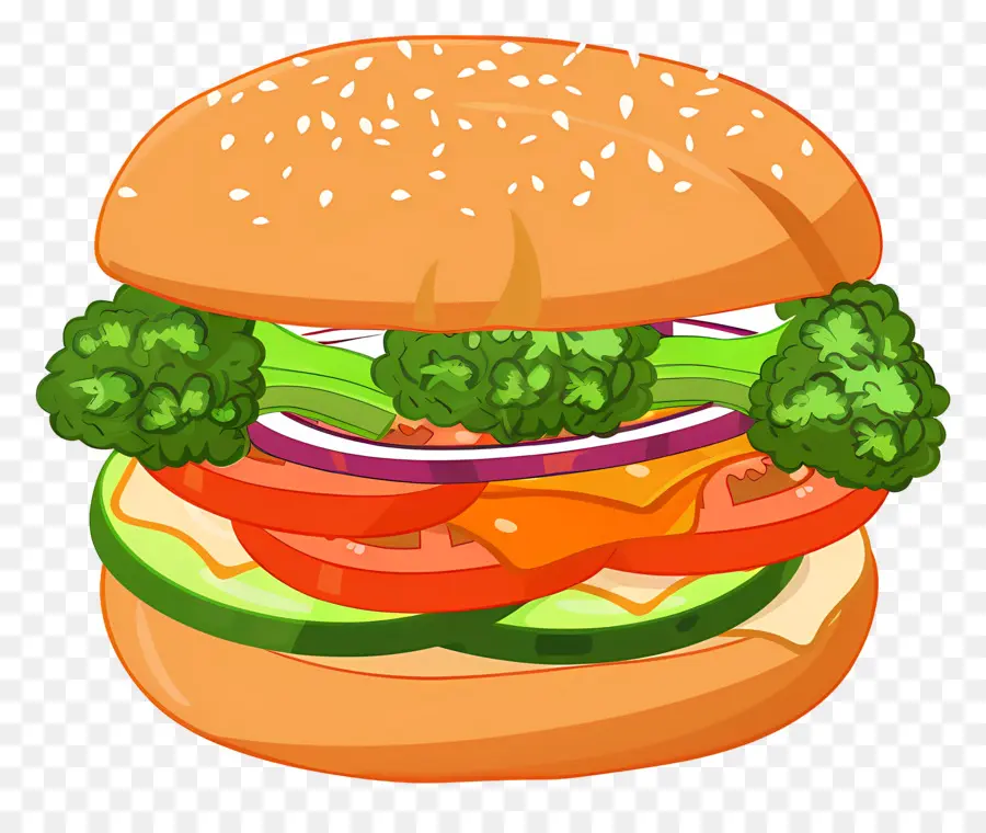 Hambúrguer Vegetariano，Hamburger PNG