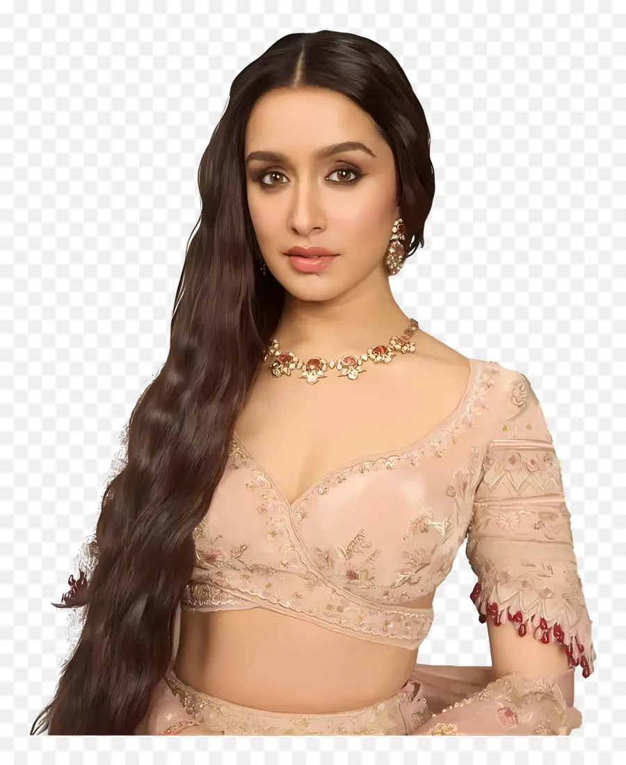 Shraddha Kapoor，Mulher Com Roupa Rosa PNG